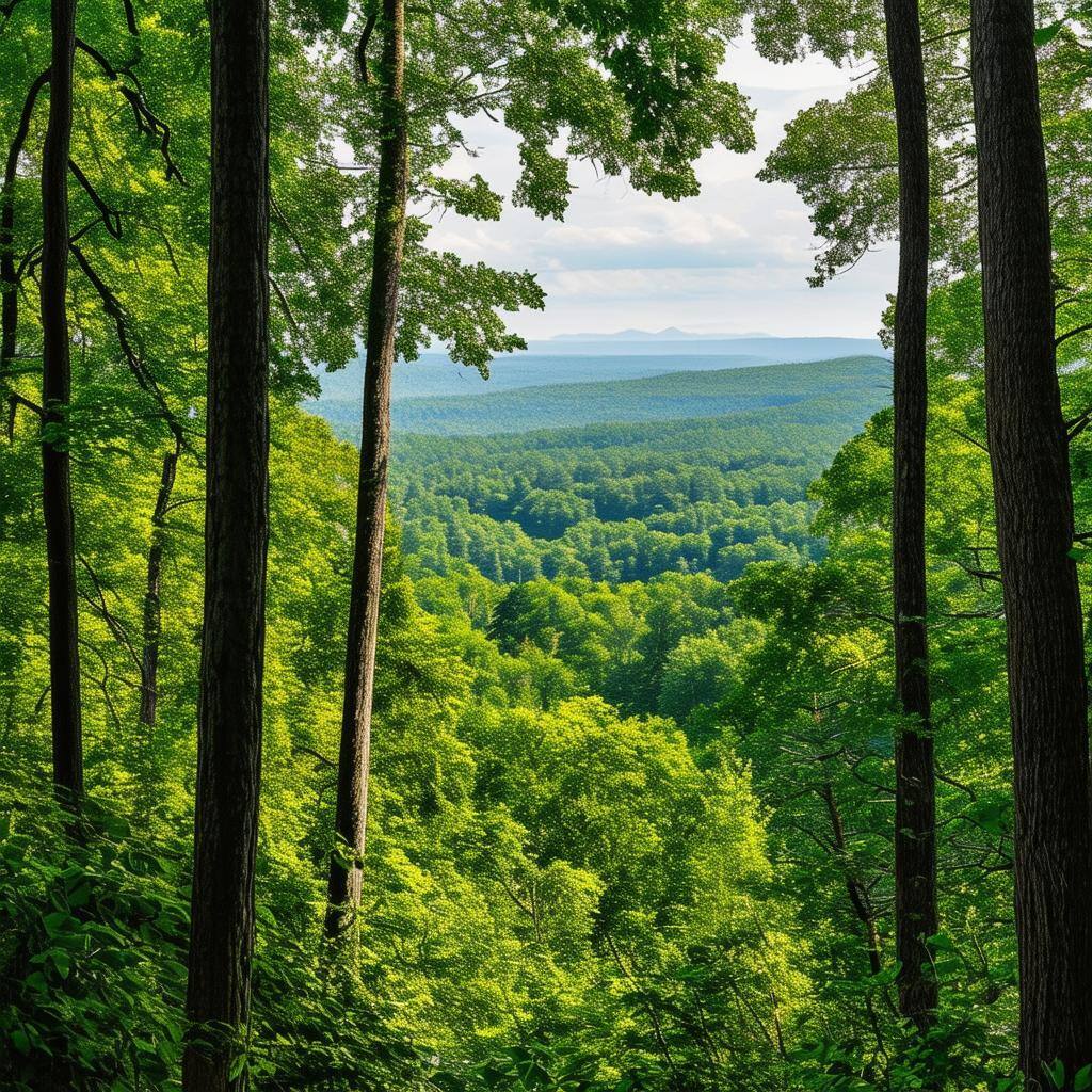 Landscape view of a forest